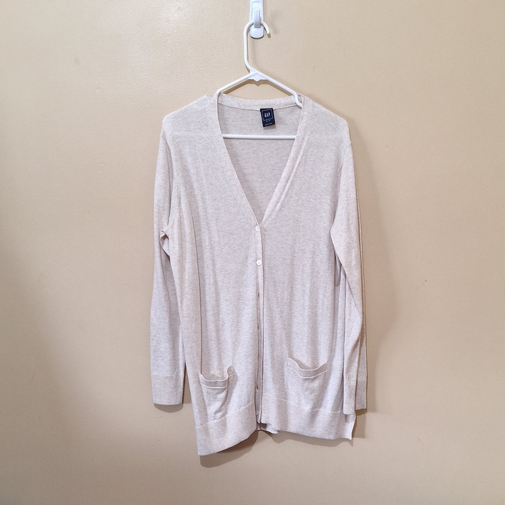 Gap Beige Cotton Cardigan